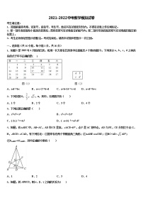 2021-2022学年甘肃省白银市中考数学对点突破模拟试卷含解析