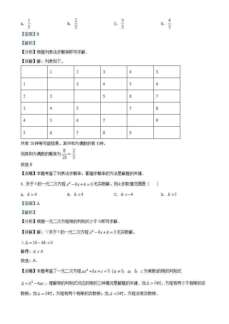 精品解析:2022年湖南省常德市中考数学试题(解析版)第3页