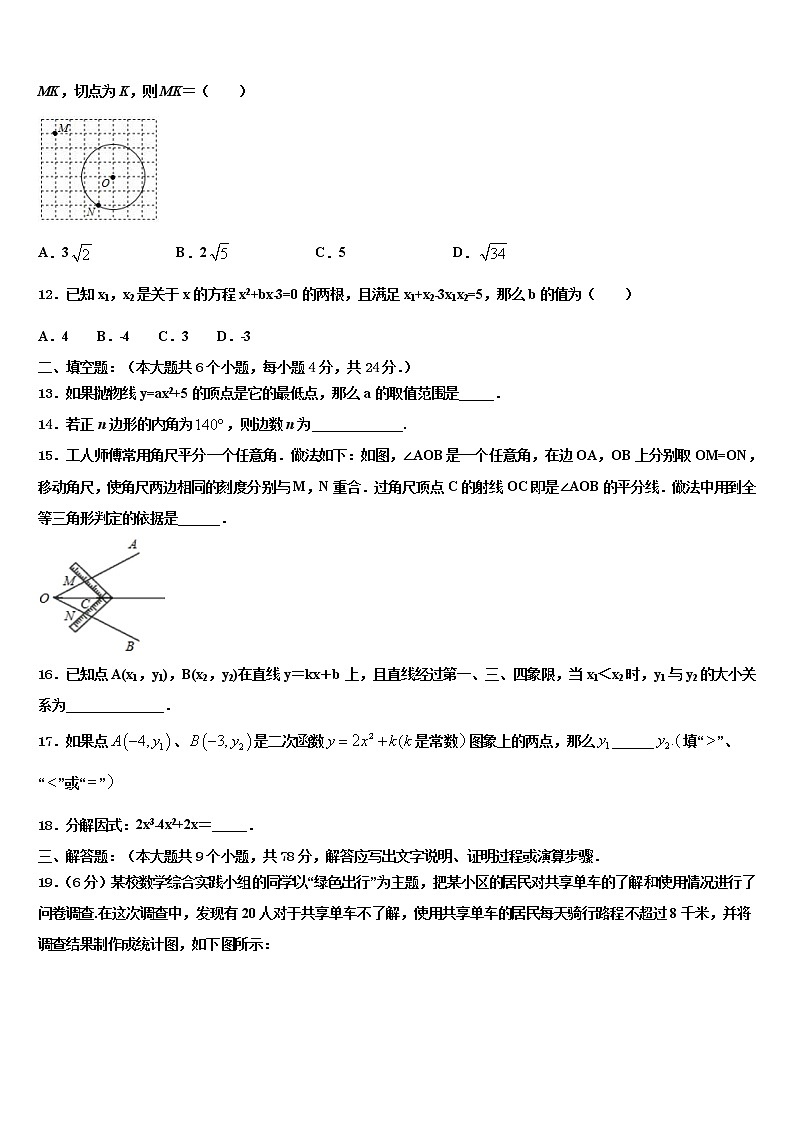 2021-2022学年广西南宁市防城港市中考数学最后冲刺模拟试卷含解析03