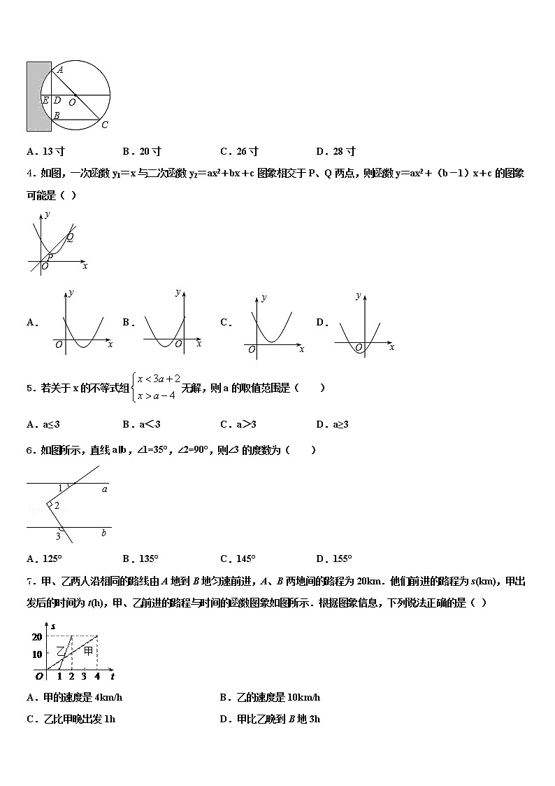 2021-2022学年河北省廊坊市霸州市中考一模数学试题含解析02