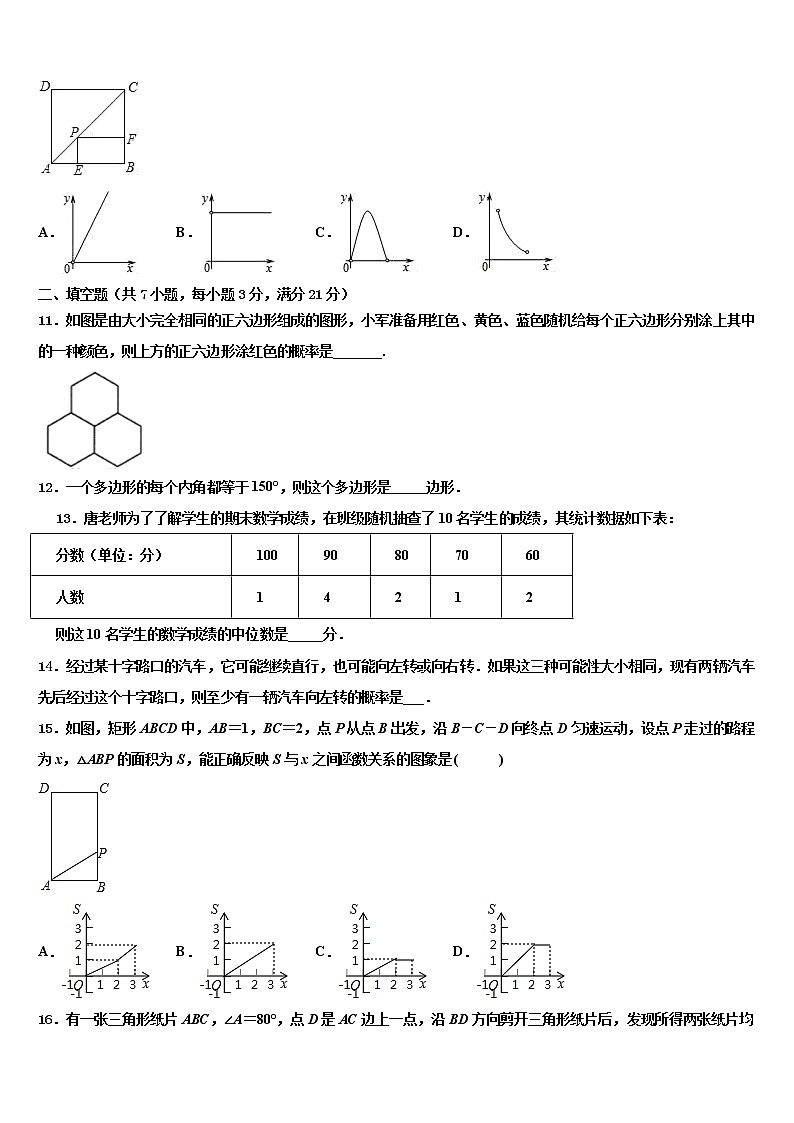 2021-2022学年河北省唐山市滦县重点名校中考数学模拟试题含解析第3页