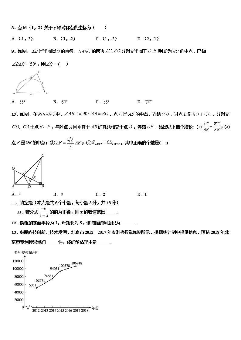 2021-2022学年湖北省襄阳市枣阳市徐寨中学中考一模数学试题含解析第2页