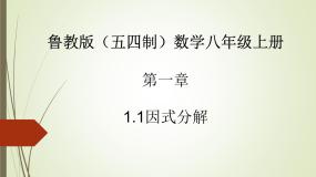 初中数学鲁教版 (五四制)八年级上册第一章 因式分解1 因式分解图文课件ppt
