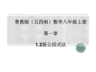 2022-2023学年鲁教版（五四制）数学八年级上册 第一章 1.2提公因式法 课件