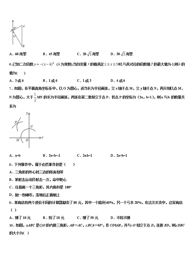 2021-2022学年内蒙古鄂尔多斯市河南中学中考考前最后一卷数学试卷含解析第2页