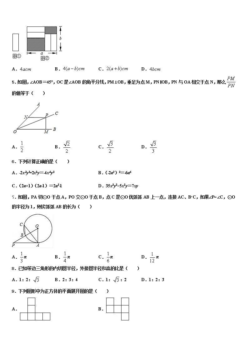 2021-2022学年辽宁省朝阳市建平县重点中学中考数学四模试卷含解析第2页