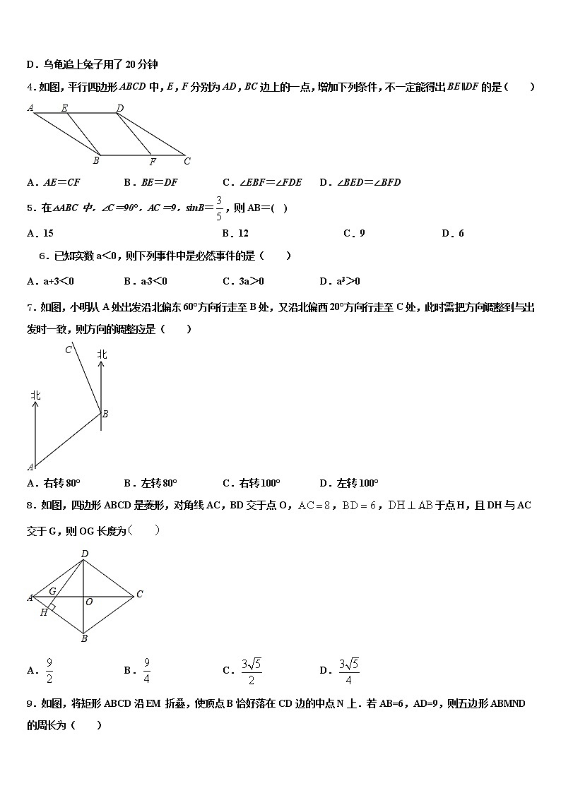 2022届广东省广州市第二中学重点名校中考数学最后冲刺浓缩精华卷含解析02