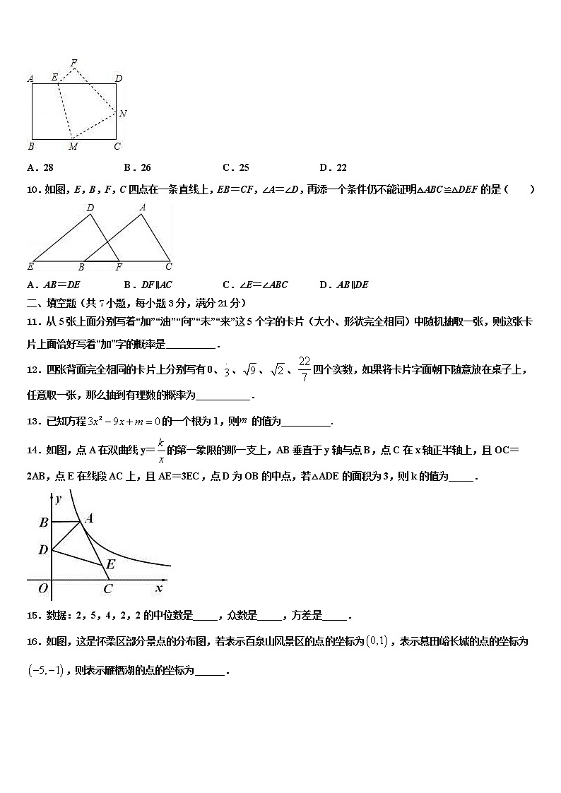 2022届广东省广州市第二中学重点名校中考数学最后冲刺浓缩精华卷含解析03