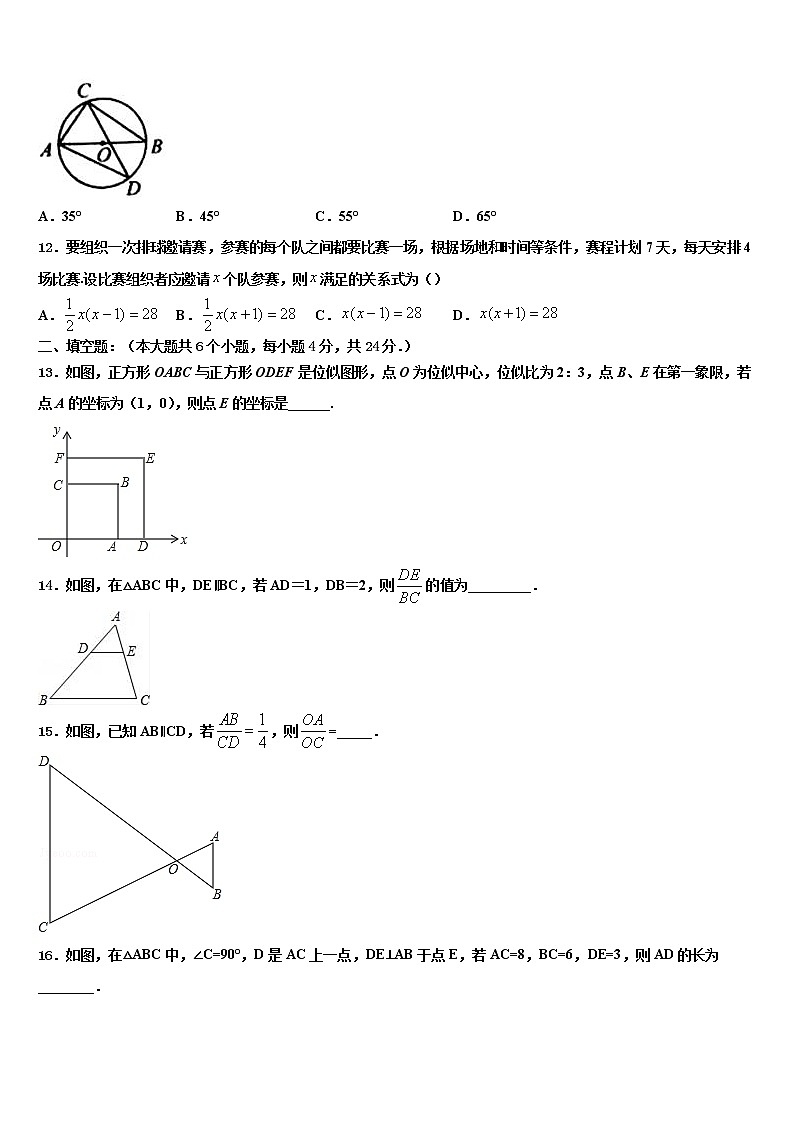 2022届广东省中学山大附属中学中考数学押题卷含解析03