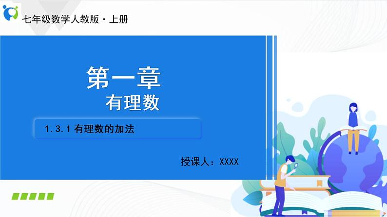 人教版数学七年级上册1.3.1 有理数的加法【课件+练习】01