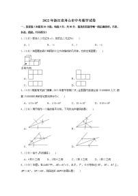 2022年浙江省舟山市中考数学试卷