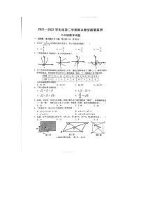 广东省惠州市2021-2022学年八年级下学期期末考试数学试题（含答案）