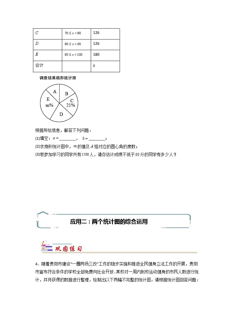 专题13 数据的收集与整理统计图表的综合应用-【专题突破】2021-2022学年七年级数学下学期重难点及章节分类精品讲义(人教版) (原卷版)第3页