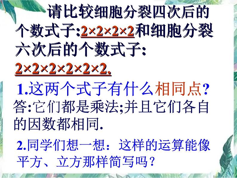 人教版 七年级数学上册 有理数的乘方 课件第6页