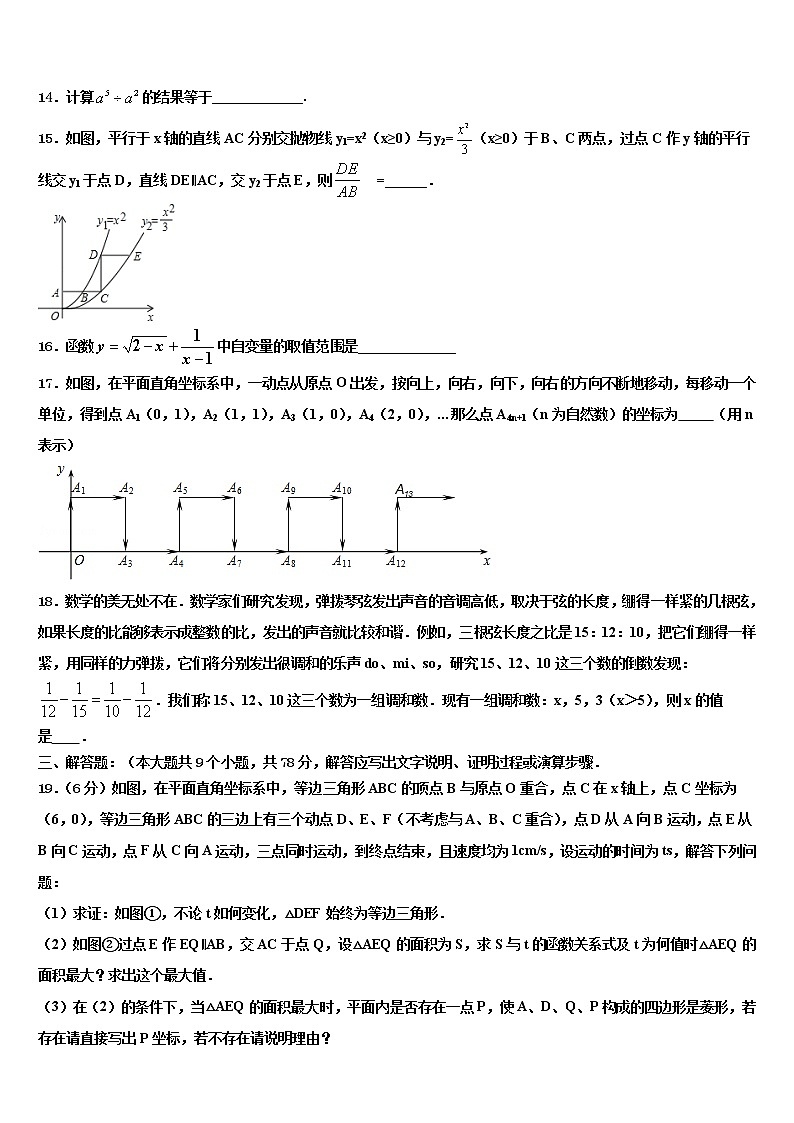 2022届山东省济南市历城区唐王中学十校联考最后数学试题含解析第3页