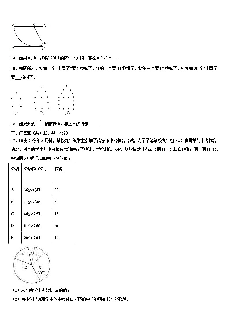 2022届山东省淄博市桓台区中考联考数学试题含解析第3页