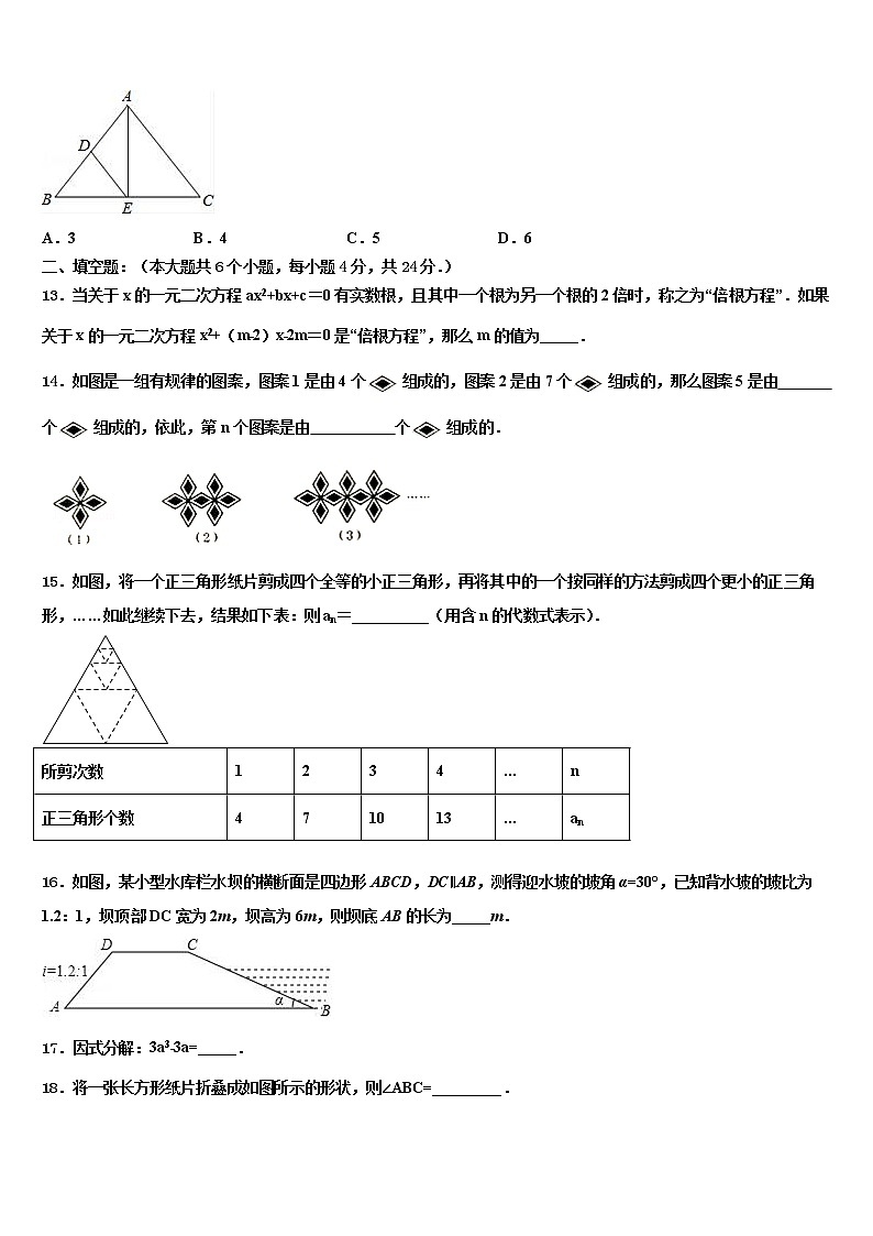 2022届浙江省温州中学中考数学全真模拟试题含解析第3页