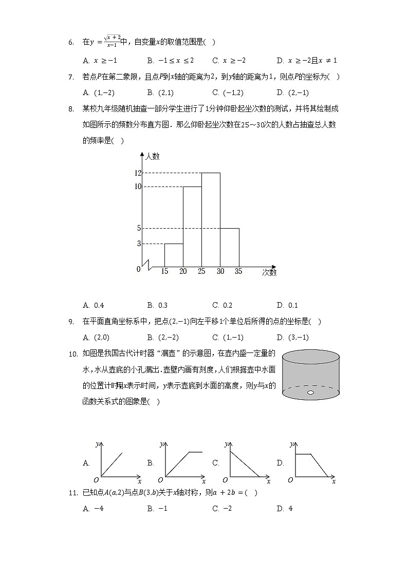 2021-2022学年河北省石家庄四十一中教育集团八年级(下)期中数学试卷(含解析)第2页