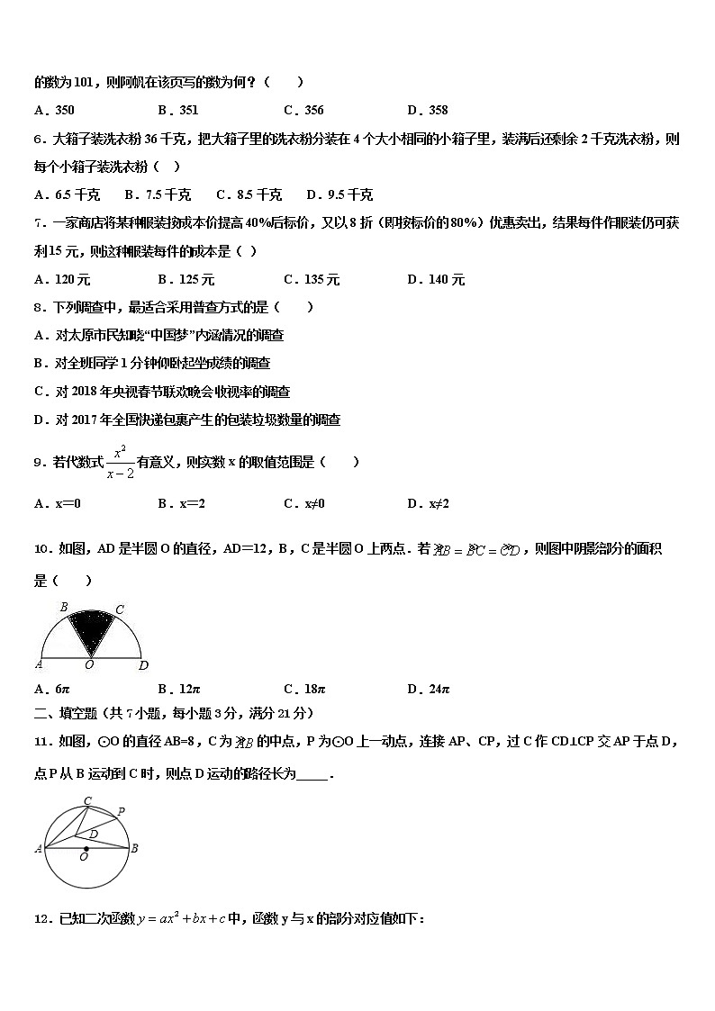2022年福建省三明市建宁县中考数学仿真试卷含解析第2页