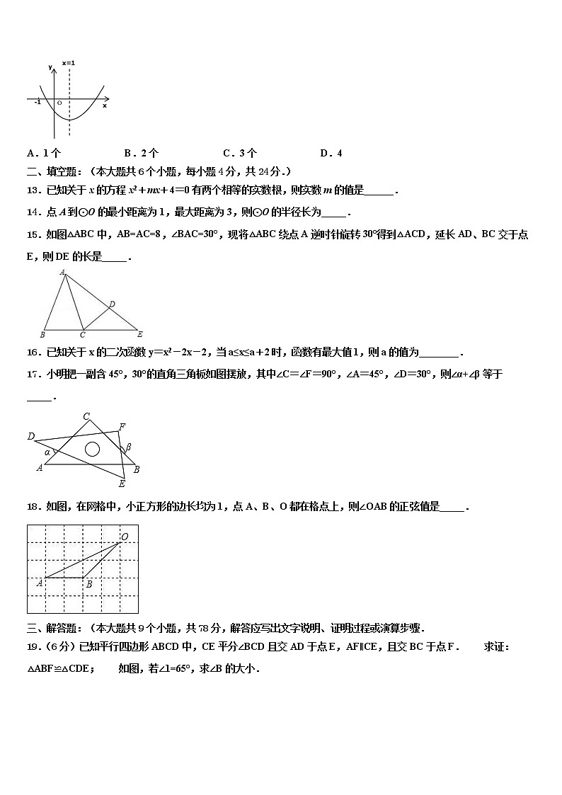 2022年德宏市重点中学中考押题数学预测卷含解析03