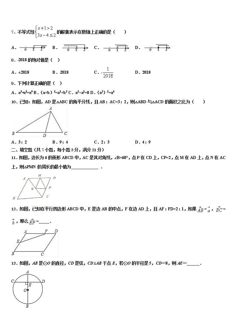 2022年广东省深圳市星火教育中考数学押题卷含解析02
