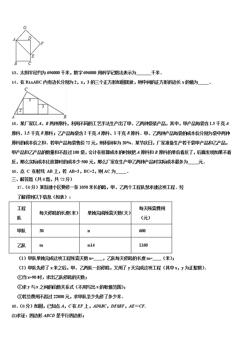 2022年河南省漯河临颍县联考中考数学全真模拟试题含解析03