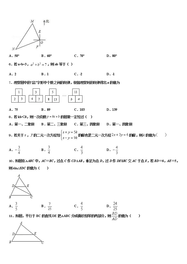 2022年安徽省合肥市蜀山区重点中学中考数学全真模拟试卷含解析第2页