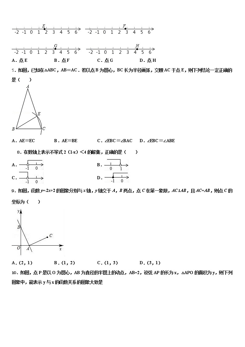 2022年江蘇省海門市中考二模數(shù)學(xué)試題含解析第2頁