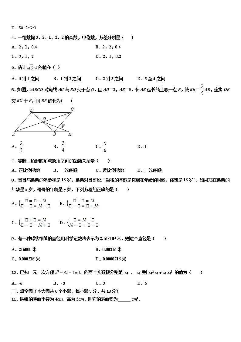2022年江蘇省宜興市實驗中學畢業(yè)升學考試模擬卷數(shù)學卷含解析第2頁