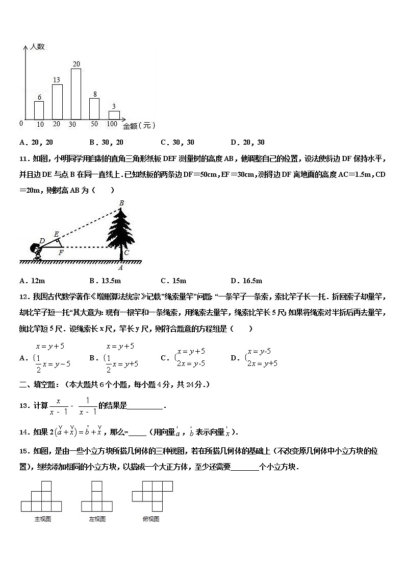 2022年江苏省扬州市教院重点名校中考押题数学预测卷含解析03