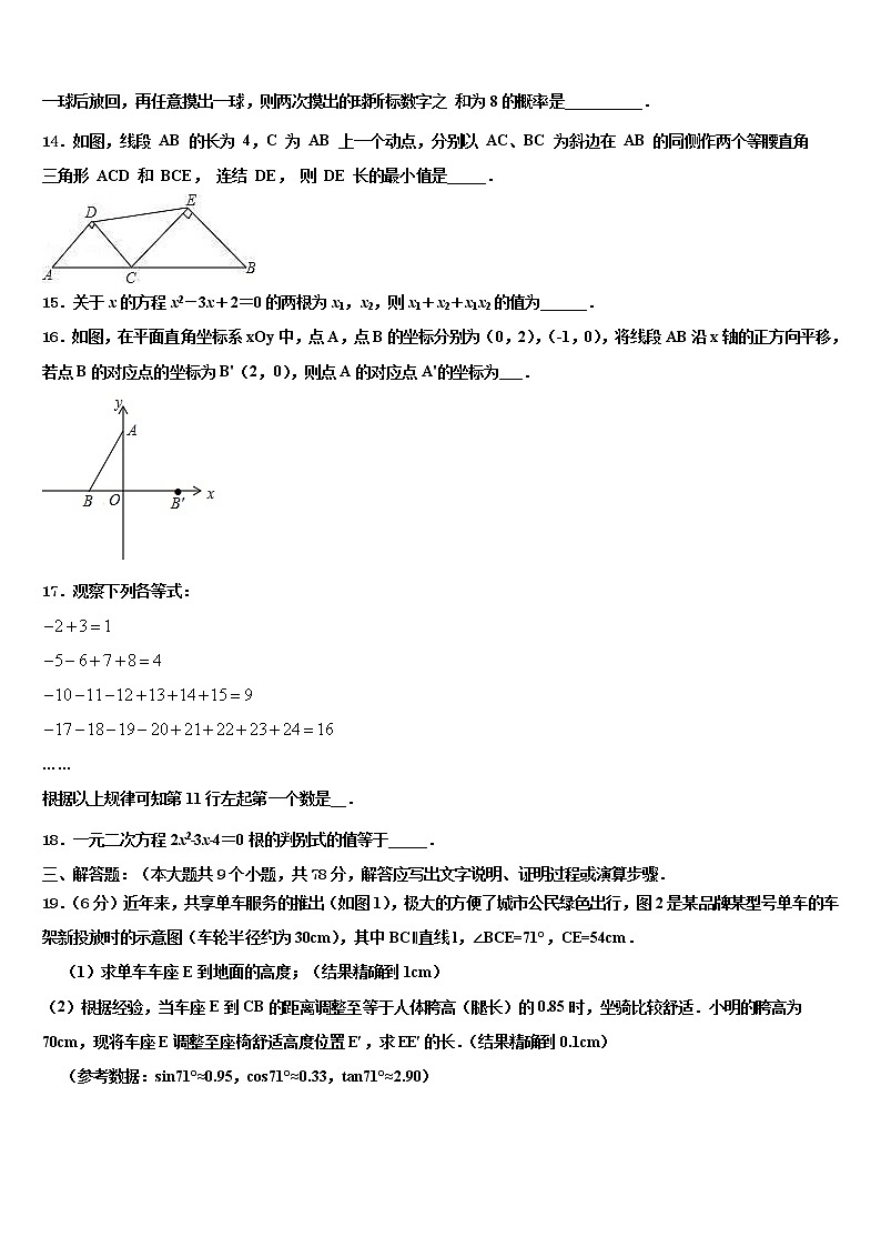 2022年江西省吉水县中考数学四模试卷含解析第3页