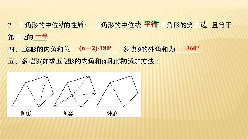 2022年广西桂林中考数学复习课件:第19讲 多边形与平行四边形04
