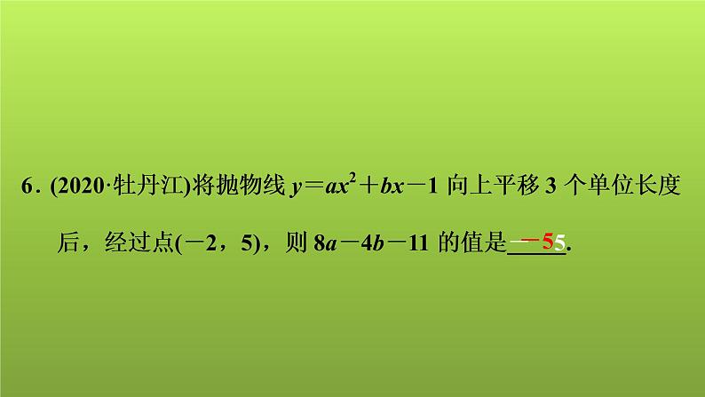 2022年中考数学人教版一轮复习讲练课件:第13课 二次函数(1)第7页