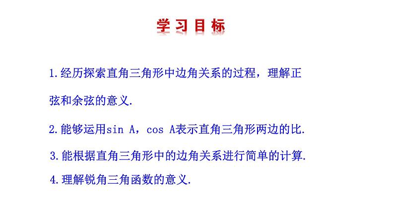 2021-2022 北师大版 数学 九年级下册 1.1.2 锐角三角函数课件第4页