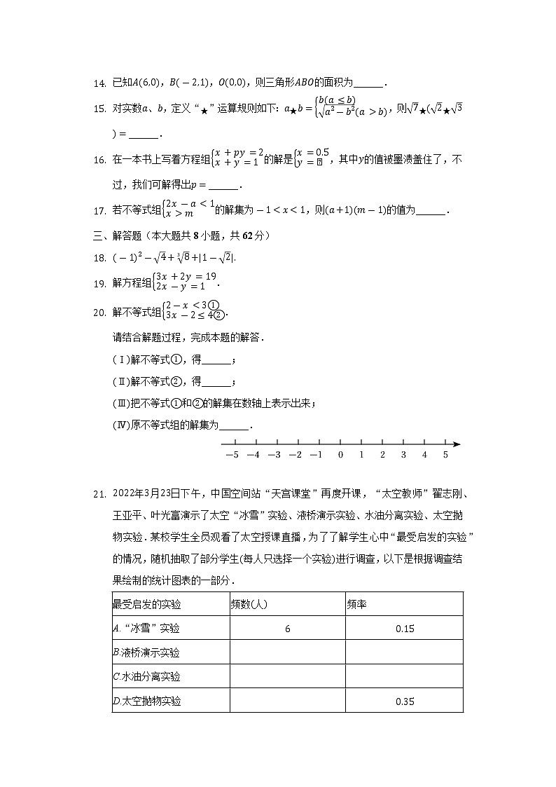 2021-2022学年广东省云浮市罗定市七年级(下)期末数学试卷(Word解析版)第3页