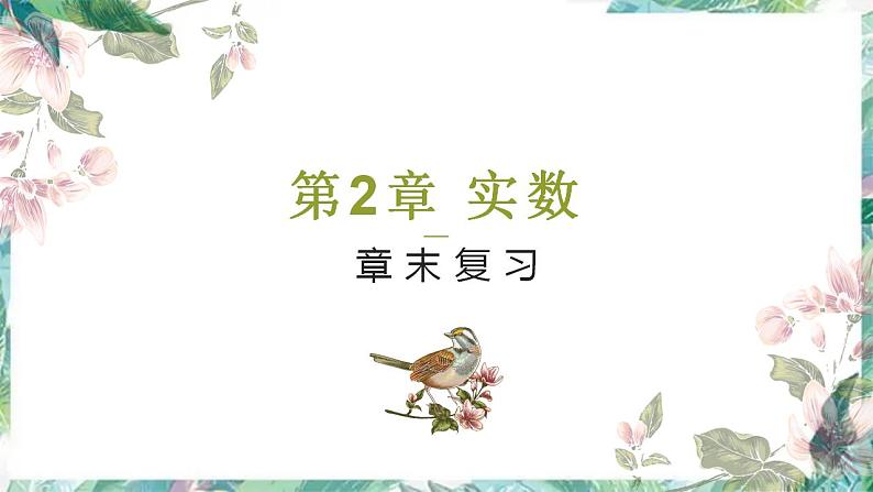 北师大版数学 八年级上册 实数 复习 课件01