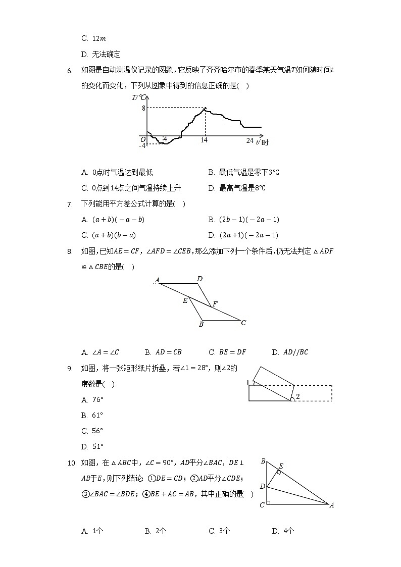 2021-2022学年广东省河源市和平县七年级(下)期末数学试卷(Word解析版)第2页