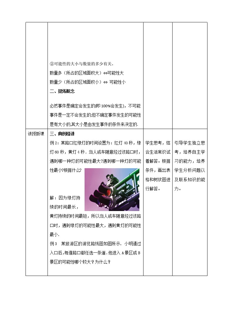 浙教版9年级上册数学2.1事件的可能性(2)教案第2页
