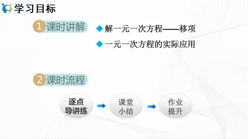 人教版数学七年级上册3.2.2  利用移项解一元一次方程【课件+练习】02