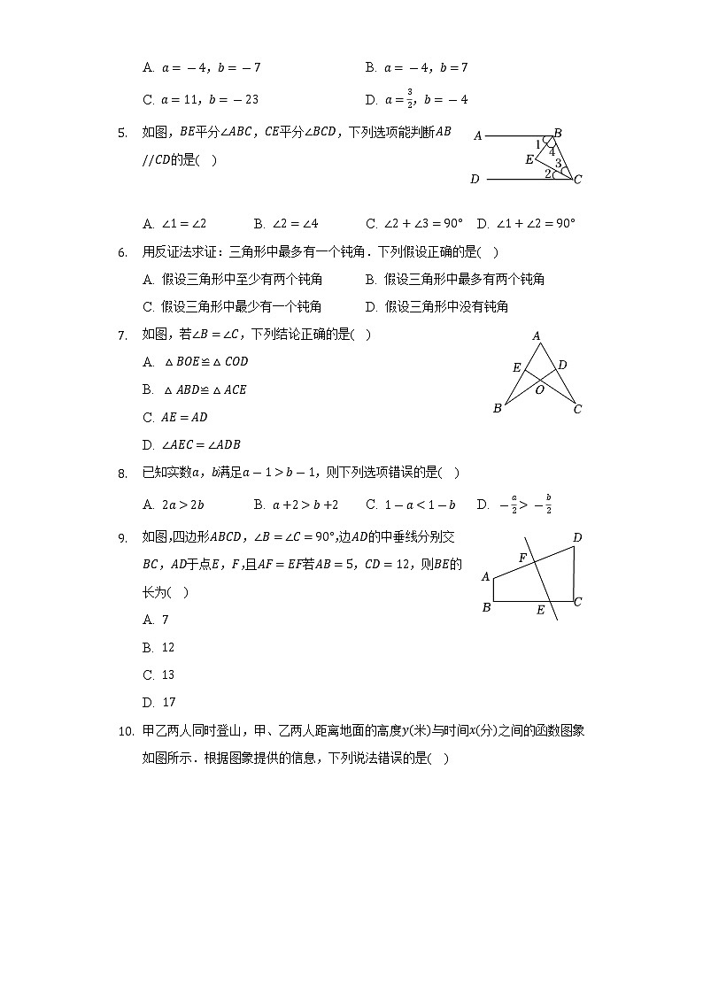 2021-2022学年山东省威海市文登区七年级(下)期末数学试卷(五四学制)(Word解析版)第2页
