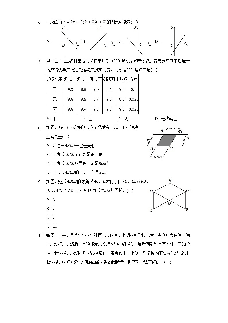 2021-2022学年辽宁省鞍山市八年级(下)期末数学试卷(Word解析版)第2页