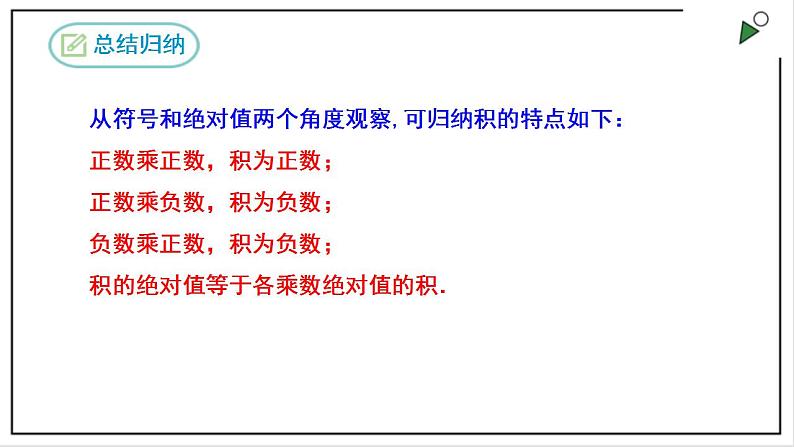 人教七上数学1.4.1《有理数的乘法》第1课时 课件第6页