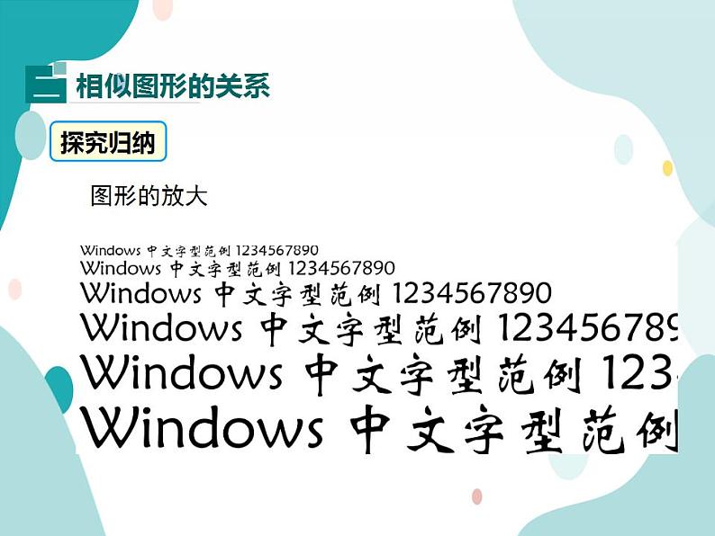 22.1.1 相似图形(课件ppt)九年级上册数学教材教学(沪科版)第7页
