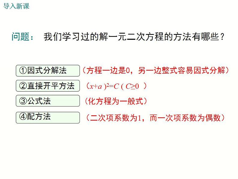 2.2.3 第2课时 选择合适的方法解一元二次方程(湘教版九年级数学上册课件)第3页