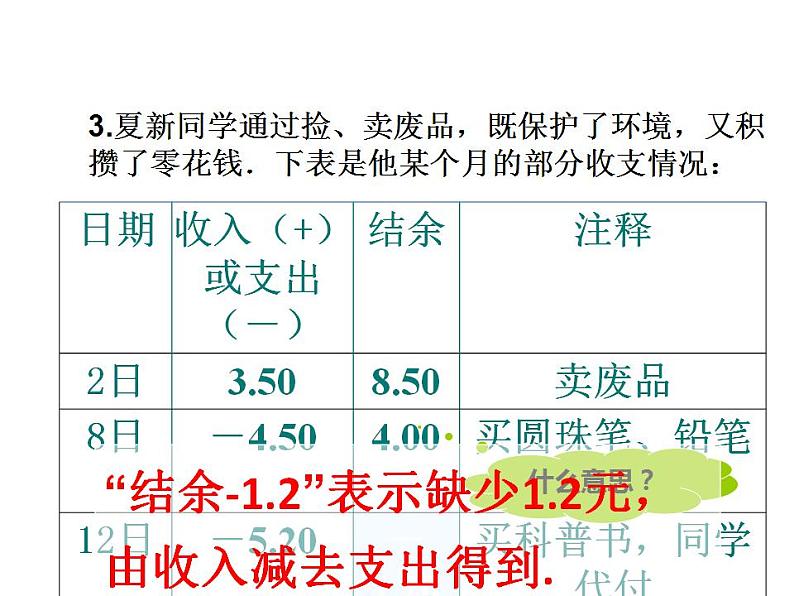 人教版七年级数学上册--1.1《正数和负数的概念》课件1第5页