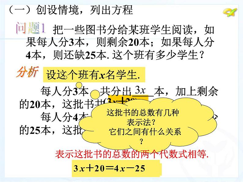 人教版七年级数学上册--3.2解一元一次方程(一)—移项-课件1第2页