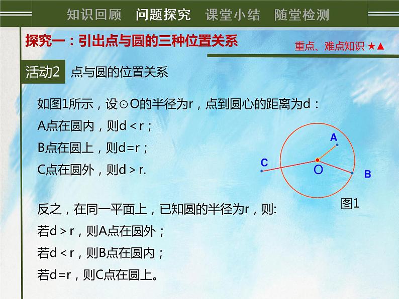 人教版(五四学制)9上数学 31.2.1 点和圆的位置关系 课件+教案04