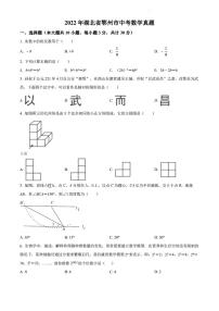 2022年湖北省鄂州市中考数学真题（含解析）