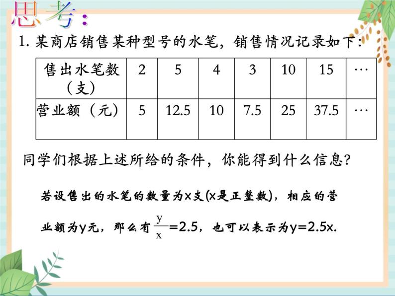 沪教版五四制数学八上18.2《正比例函数》课件+教案03