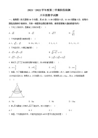 河北省保定市雄县2021-2022学年八年级下学期期中数学试题(word版含答案)